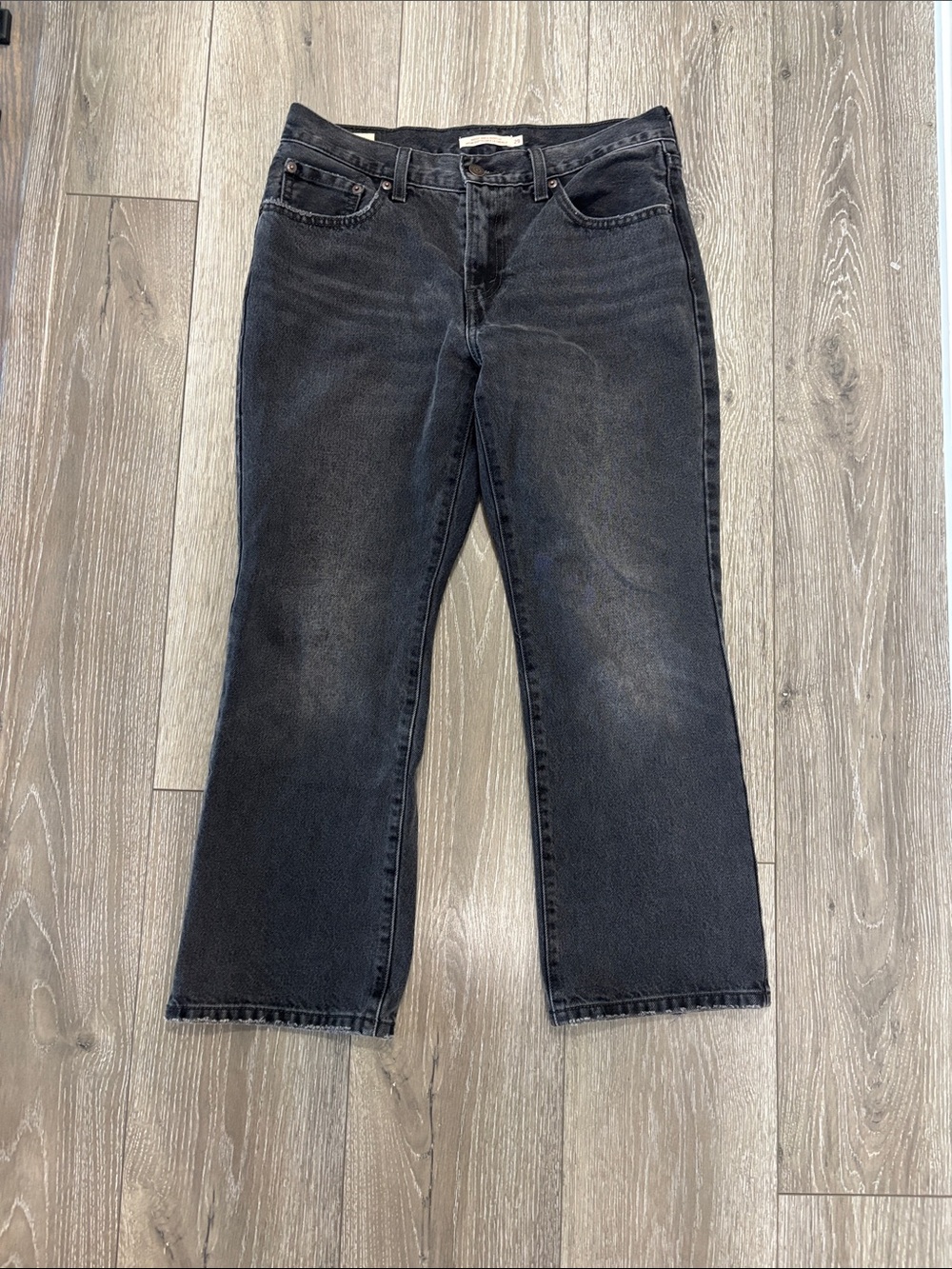 Levi's Middy Ankle Bootcut Black Jeans W29 L27